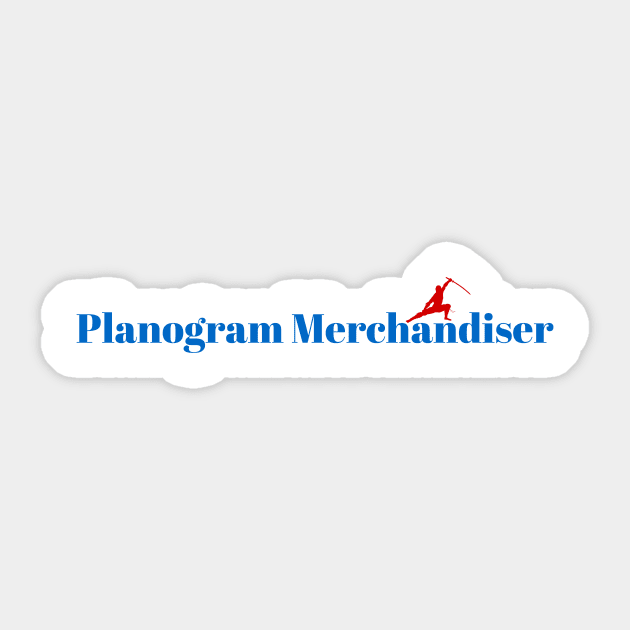 The Planogram Merchandiser Ninja Sticker by ArtDesignDE